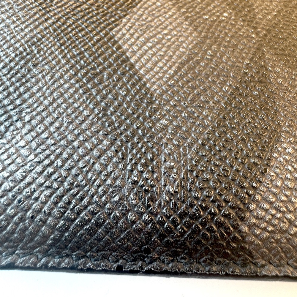 Dunhill Bifold Wallet Black Leather W Embossed Logo & Coin Pouch AUTHENTIC EUC - Picture 15 of 16